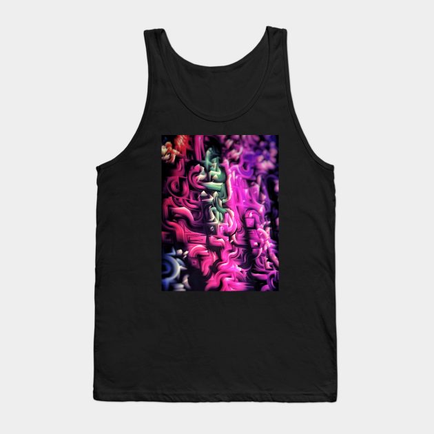 Pretty Confident Tank Top by TheGlitchedArts